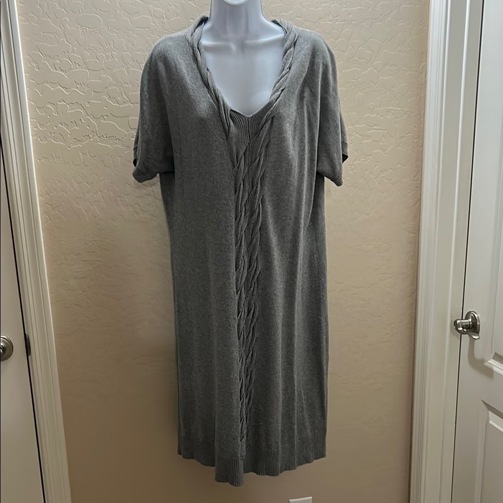 Liz Claiborne Heather Gray Sweater Dress